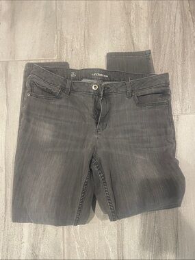 Liz Claiborne Gray Straight-Leg Jeans